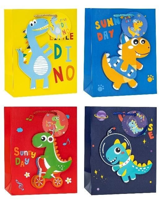 Torebka ozdobna pop-up 26x32x10cm mix Rozette - artykuł papierniczy