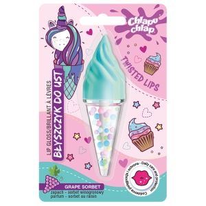 Błyszczyk do ust Rożek - Sorbet winogronowy - zabawka