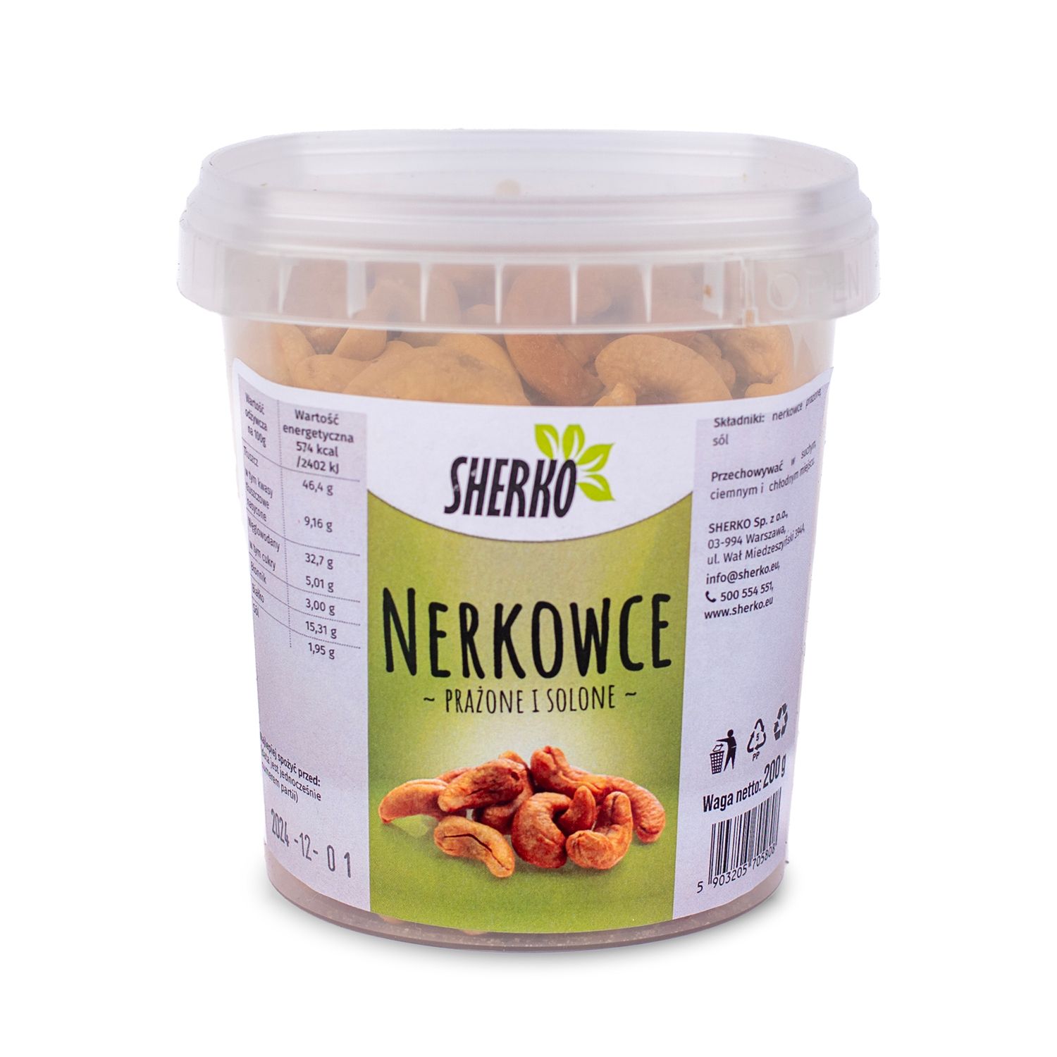Nerkowce prażone i solone, 200 g