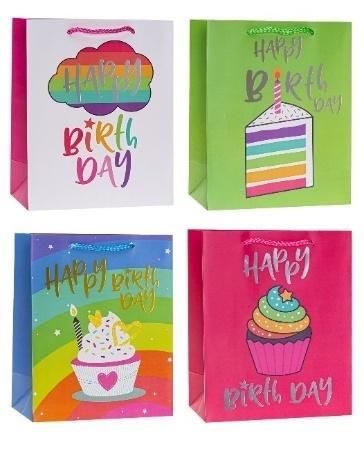 Torebka ozdobna hot stamp 31x42x12cm mix Rozette - artykuł papierniczy