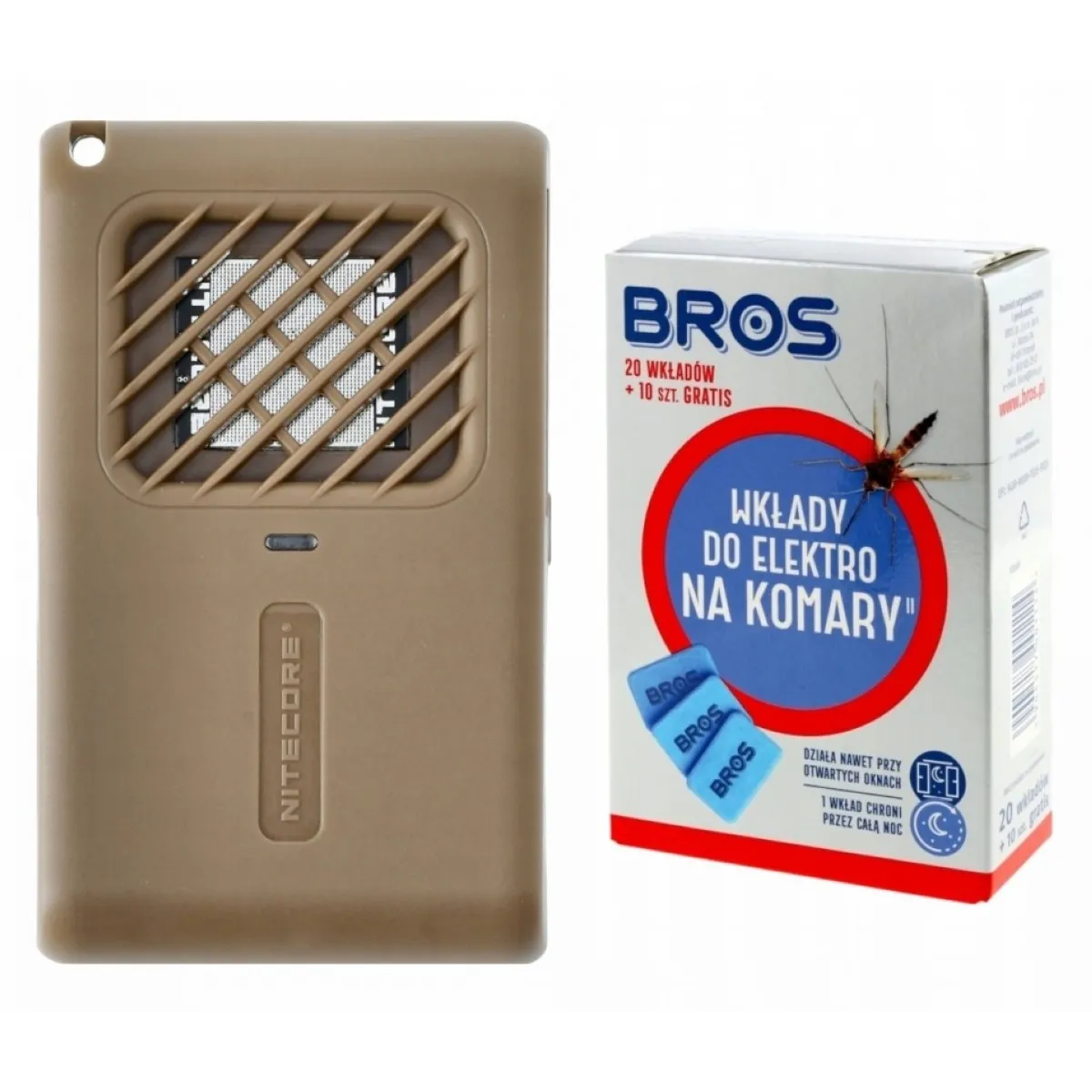 Fumigator Nitecore EMR06 piaskowy + Wkłady Bros do urządzenia 20 szt