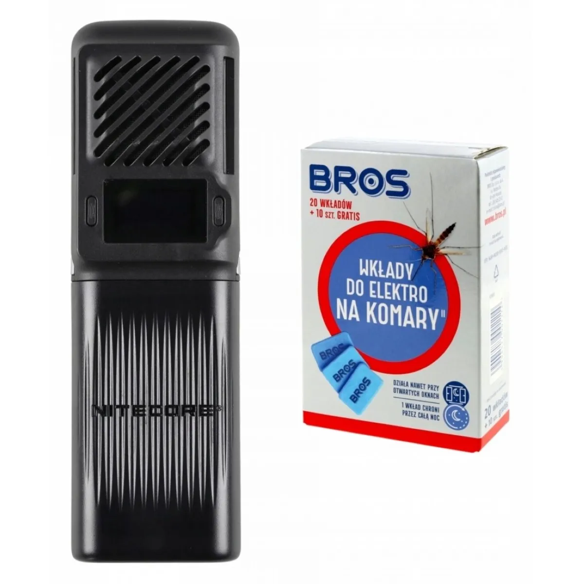 Fumigator Nitecore EMR23 czarny + Wkłady Bros do urządzenia 20 szt