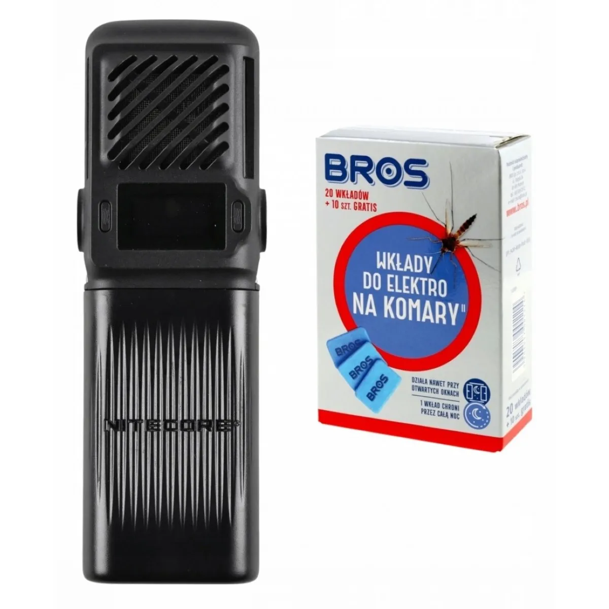 Fumigator Nitecore EMR25 czarny + Wkłady Bros do urządzenia 20 szt