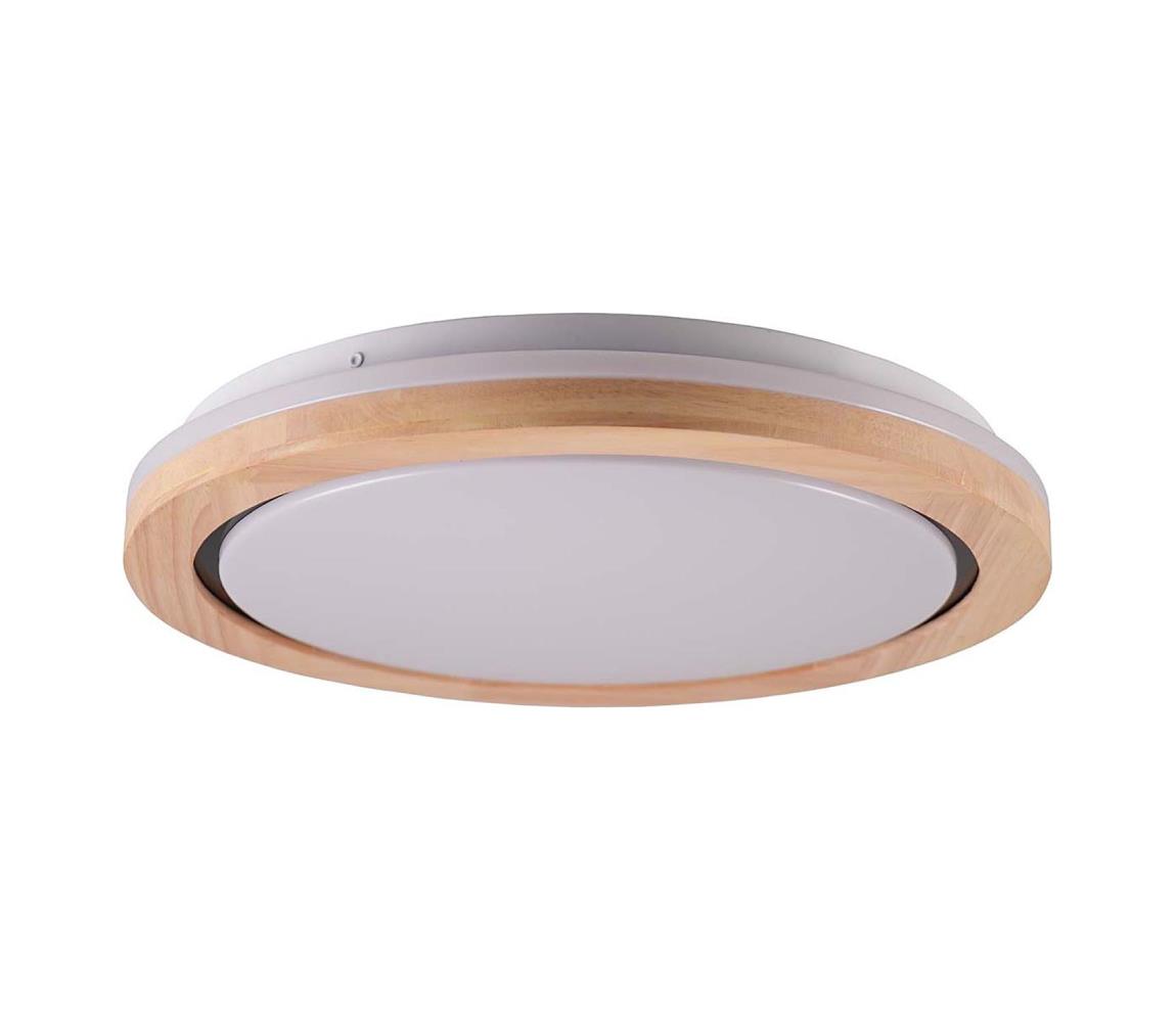 LED Plafon łazienkowy DAREK LED/24W/230V śr. 39 cm IP44 dąb
