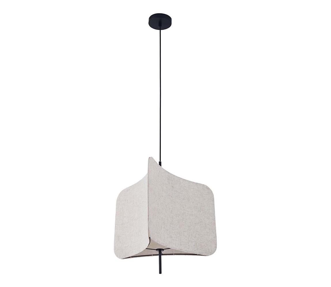 Żyrandol na lince HAVANA 1xE27/20W/230V śr. 50 cm beżowy