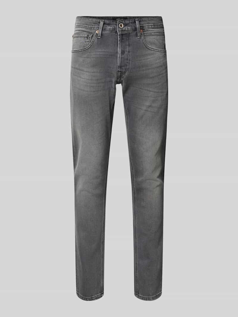 Jeansy o kroju regular slim fit z efektem znoszenia model ‘WILLBI’
