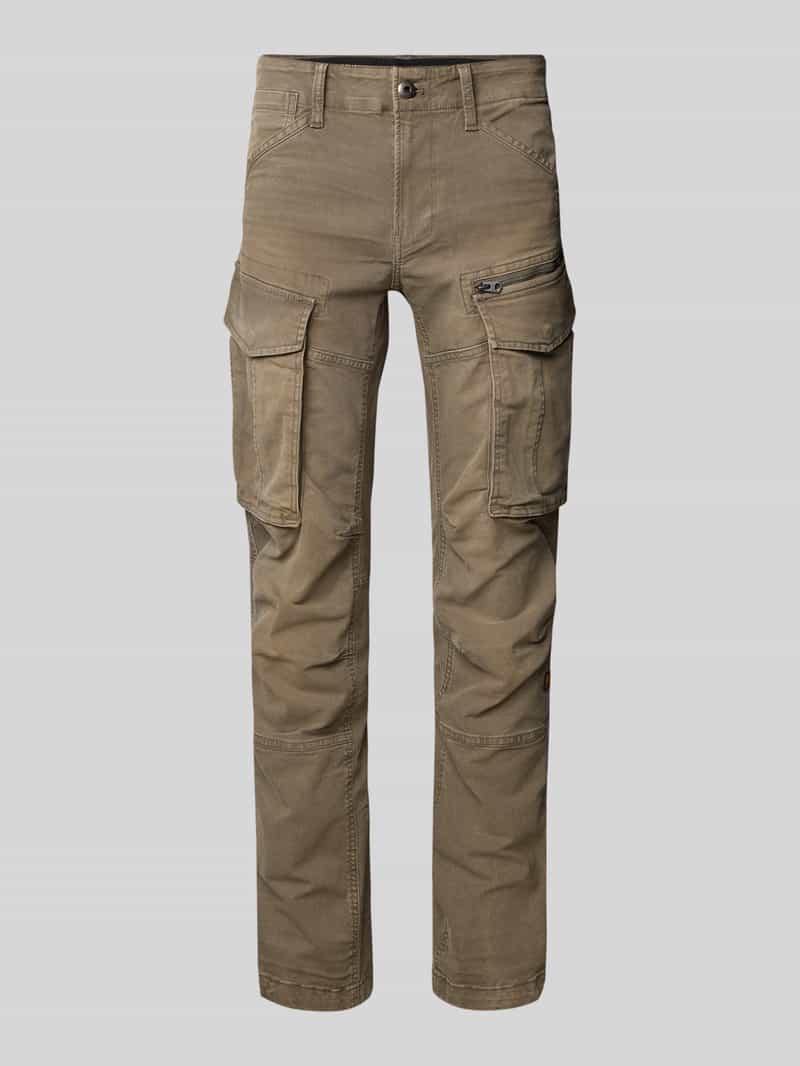 Spodnie o kroju regular fit z kieszeniami cargo model ‘Rovic zip 3d’