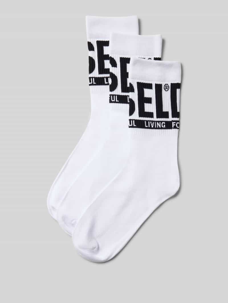 Skarpety z detalem z logo w zestawie 3 szt.