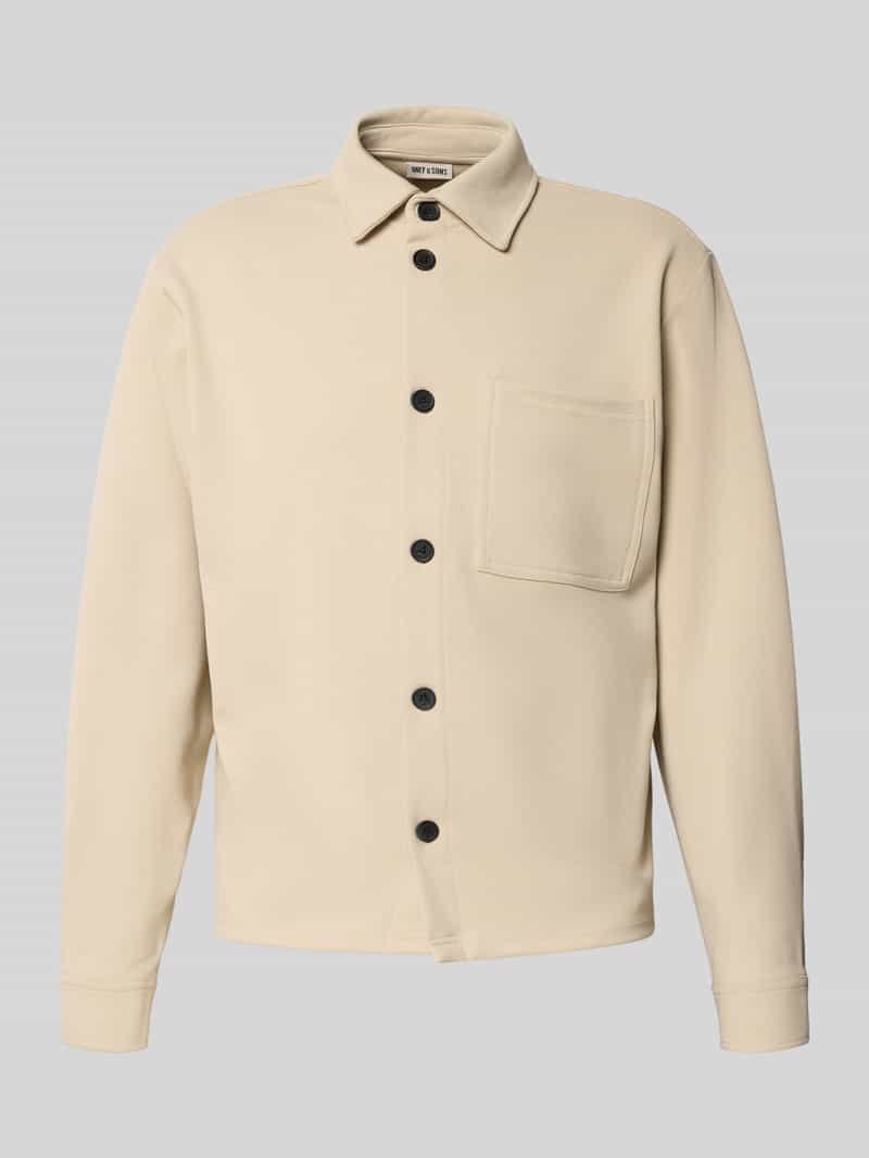 Koszula casualowa o kroju relaxed fit z dodatkiem wiskozy model ‘NEW KODYL’