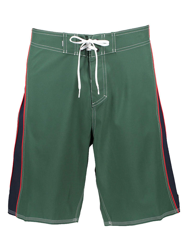 Quiksilver Szorty kąpielowe w kolorze zielonym