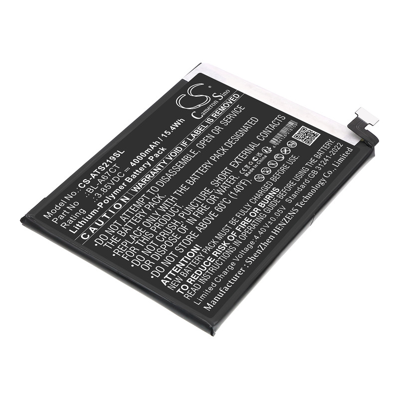 AT&T Verge / BL-A67CT 4000mAh 15.40Wh Li-Polymer 3.85V (Cameron Sino)