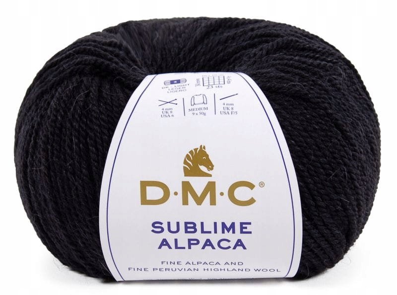 wełna DMC SUBLIME ALPACA kol. 002 / czarny