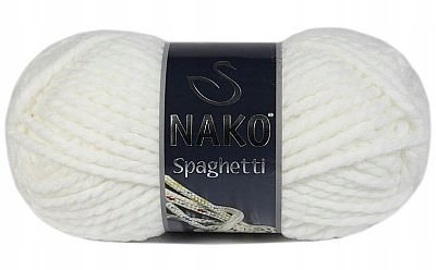 WŁÓCZKA NAKO Spaghetti kol. 208 biały