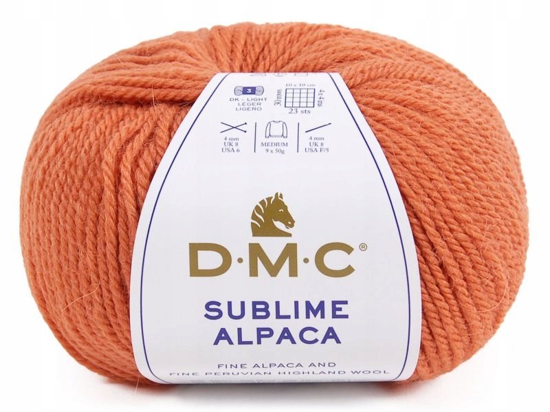 wełna DMC SUBLIME ALPACA kol. 131 / pomarańczowy