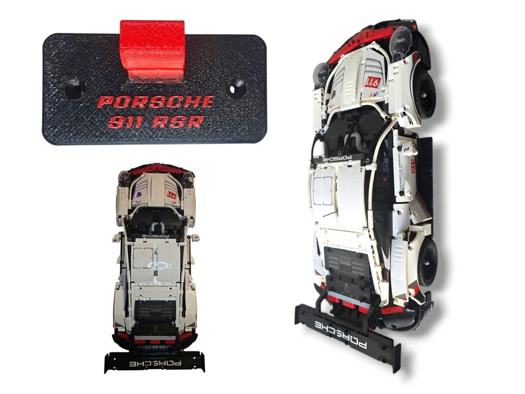 Wieszak Ścienny Do modelu Technic Porsche 911 Rsr 42096 Solidny Uchwyt