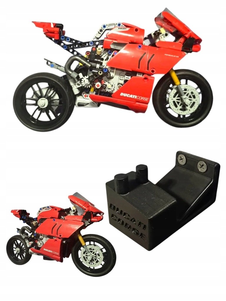 WIESZAK UCHWYT NA LEGO 42107 DUCATI PANIGALE V4R STABILNY WYTRZYMAŁY