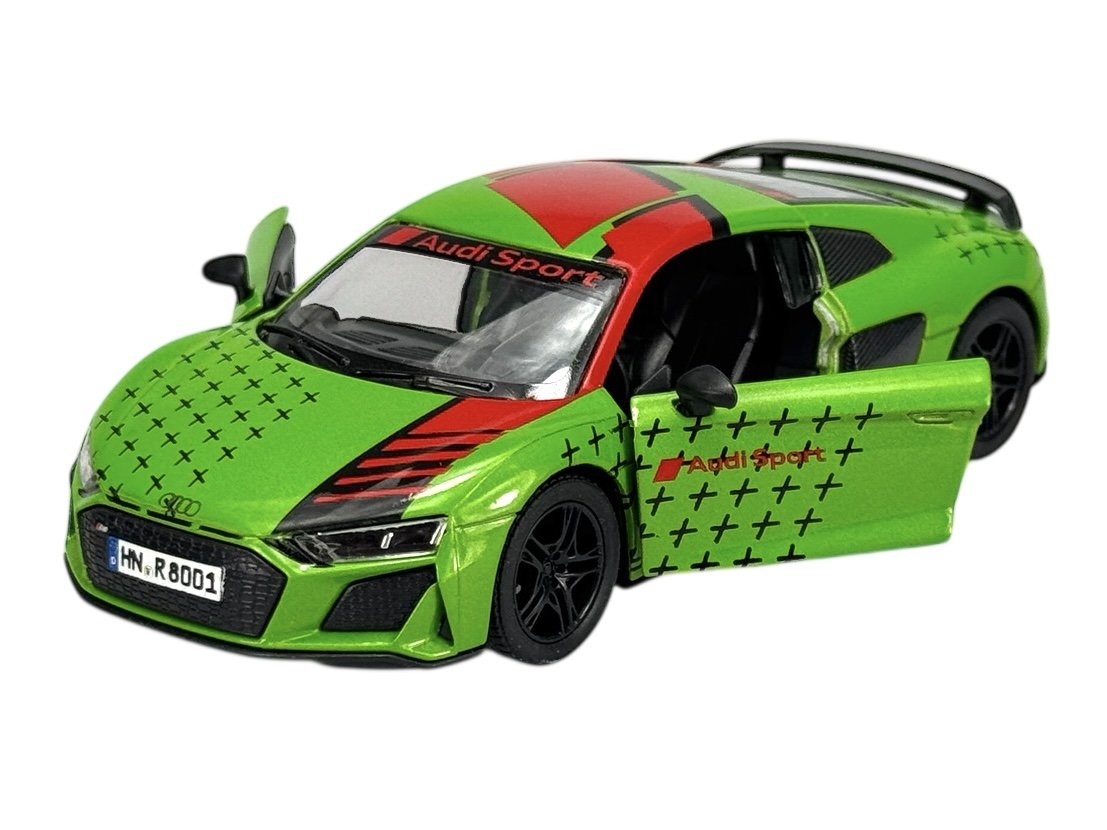 KINSMART 2020 AUDI R8 COUPE ZIELONY 1:36 BEZ PUDEŁKA KT5422