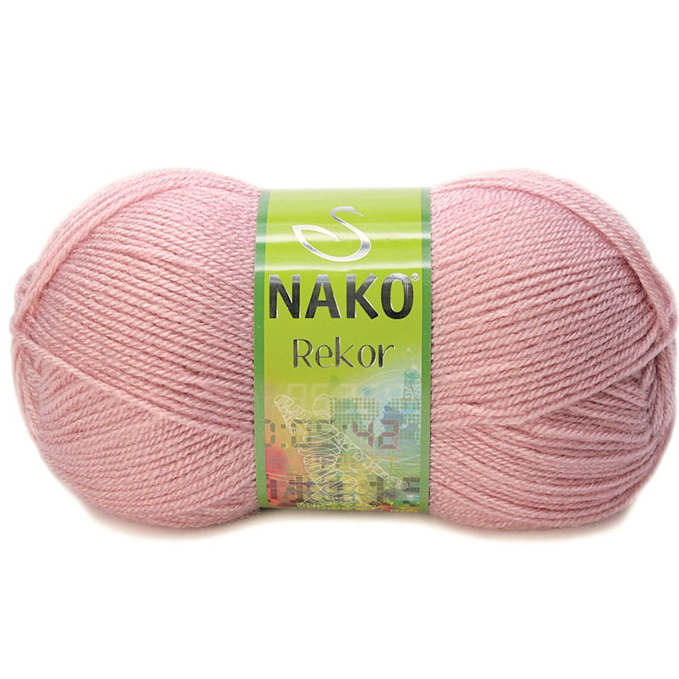 Włóczka Nako Rekor Kol. 10275 Brudny Różowy