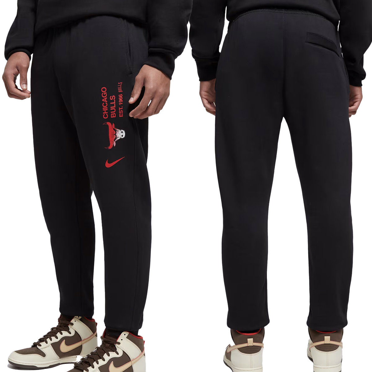 Nike spodnie męskie dresowe czarne dresy Chicago Bulls FV3373-010 S