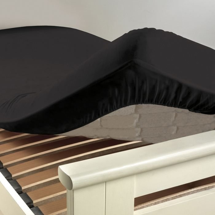 Prześcieradło bawełniane INTIMITY 90x190cm w kolorze węglowym