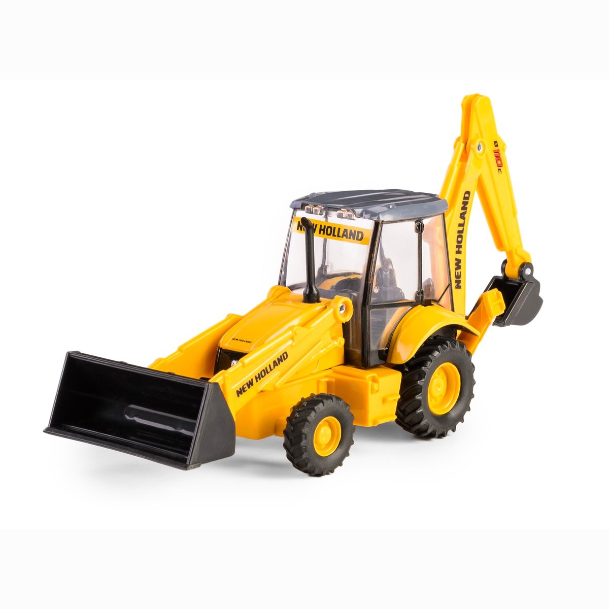 NEW RAY NEW HOLLAND B110C KOPARKA Z ŁADOWARKĄ ŻÓŁTY M-405