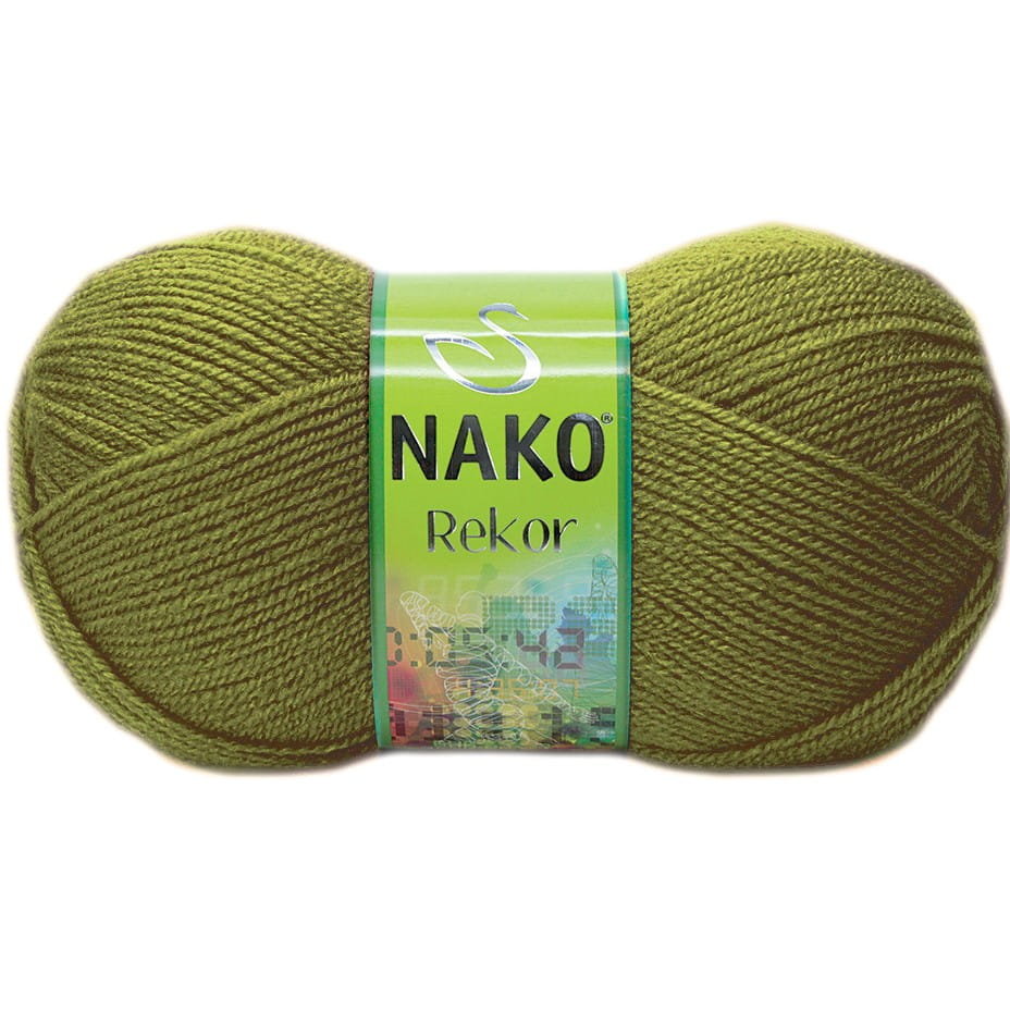 Włóczka Nako Rekor Kol. 268 Khaki