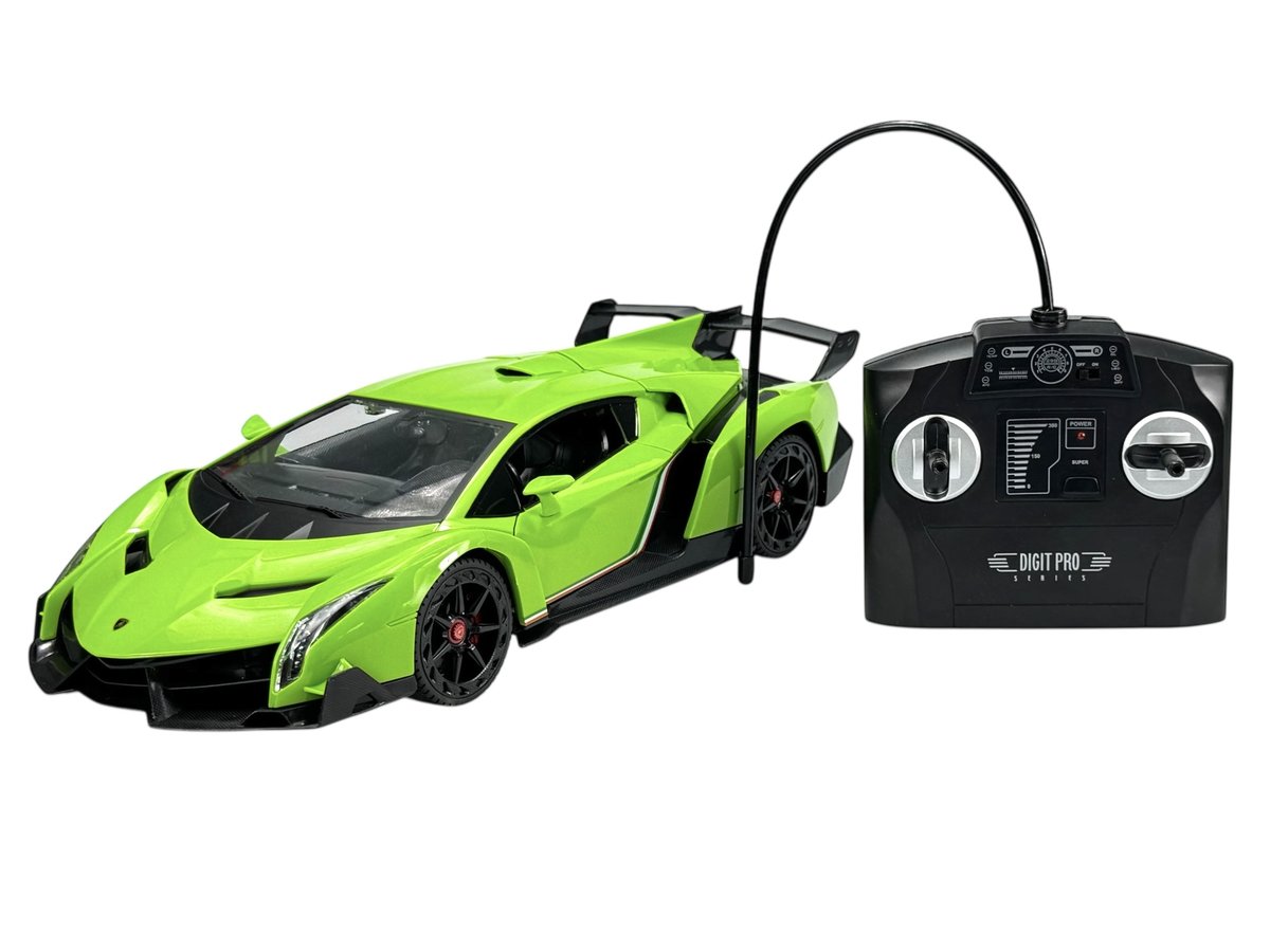 ALLOY CAR LAMBORGHINI VENENO ZIELONY 1:14 R/C