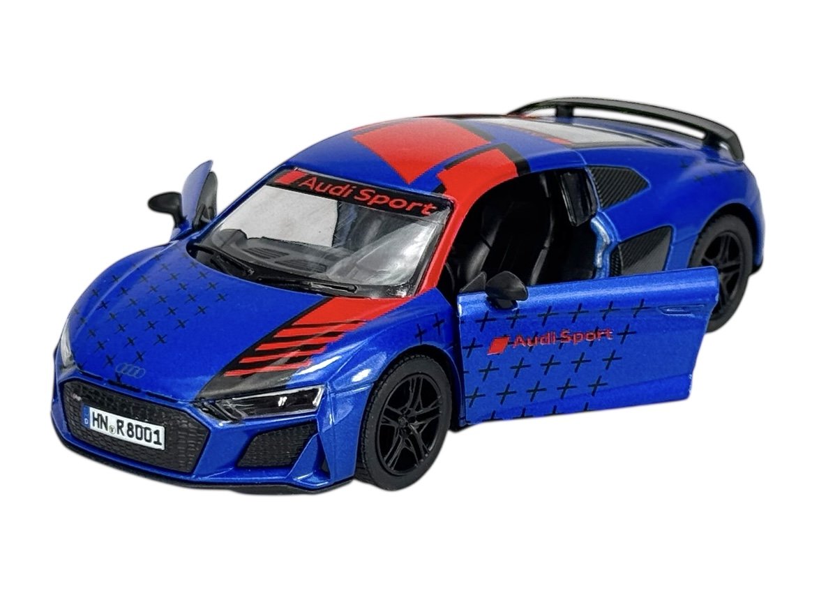KINSMART 2020 AUDI R8 COUPE NIEBIESKI 1:36 BEZ PUDEŁKA KT5422