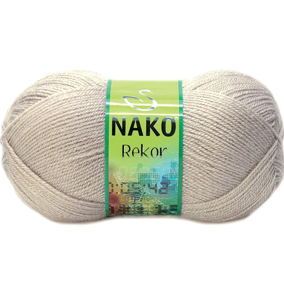 Włóczka Nako Rekor Kol. 3079 Zimny Beżowy