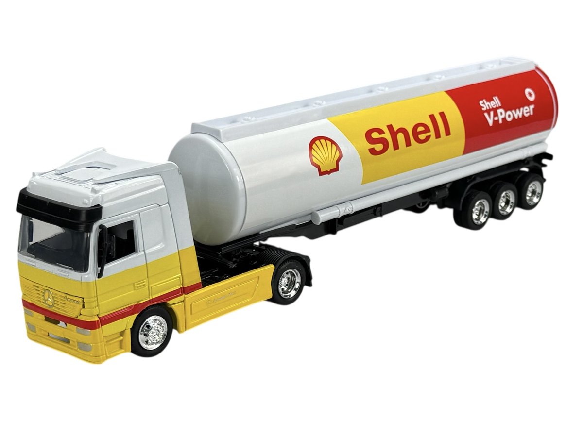 NEW RAY MERCEDES-BENZ ACTROS CYSTERNA SHELL V-POWER 1:43 B-395