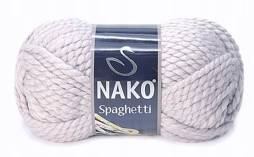 WŁÓCZKA NAKO Spaghetti kol. 3079 jasny popiel