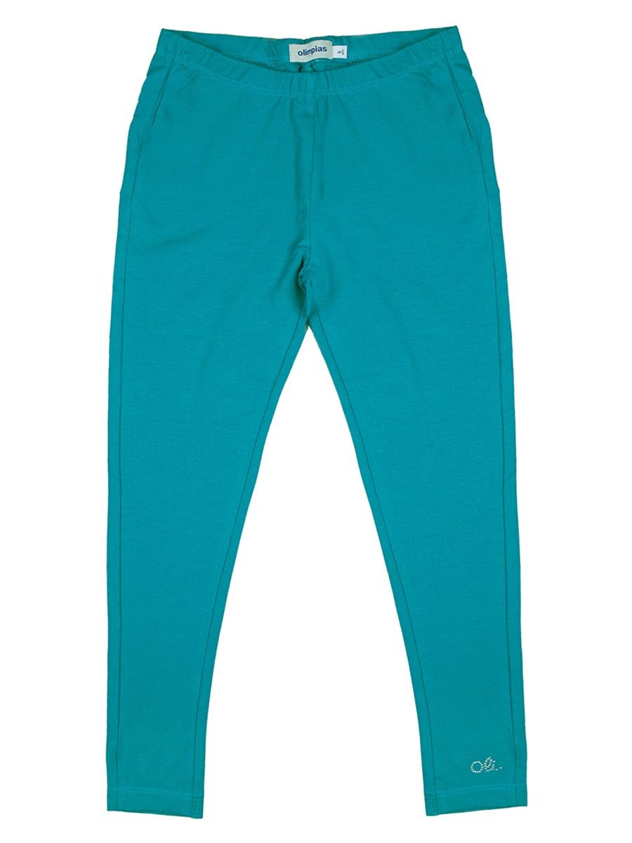 Dziewczęce niebieskie legginsy Olimpias r.116