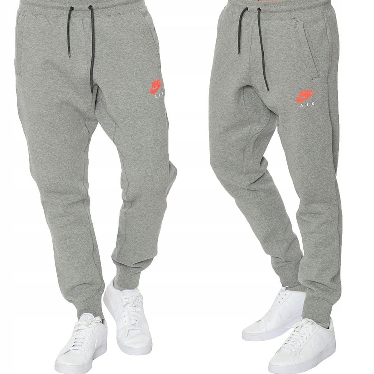 Nike spodnie męskie dresowe szare sportowe dresy slim fit 809060-091 S