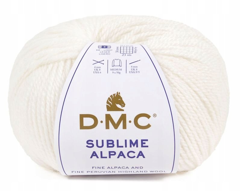 wełna DMC SUBLIME ALPACA kol.119 / biały