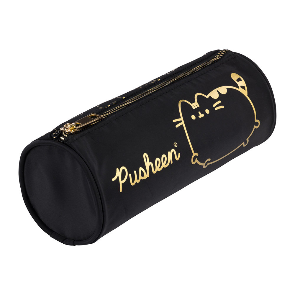 Piórnik tuba Pusheen The Cat Black Gold