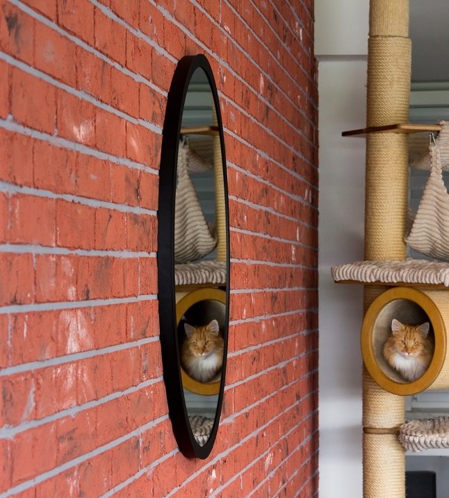 DUŻE Lustro Profilmat OKRĄGŁE 90 CZARNA rama PREMIUM