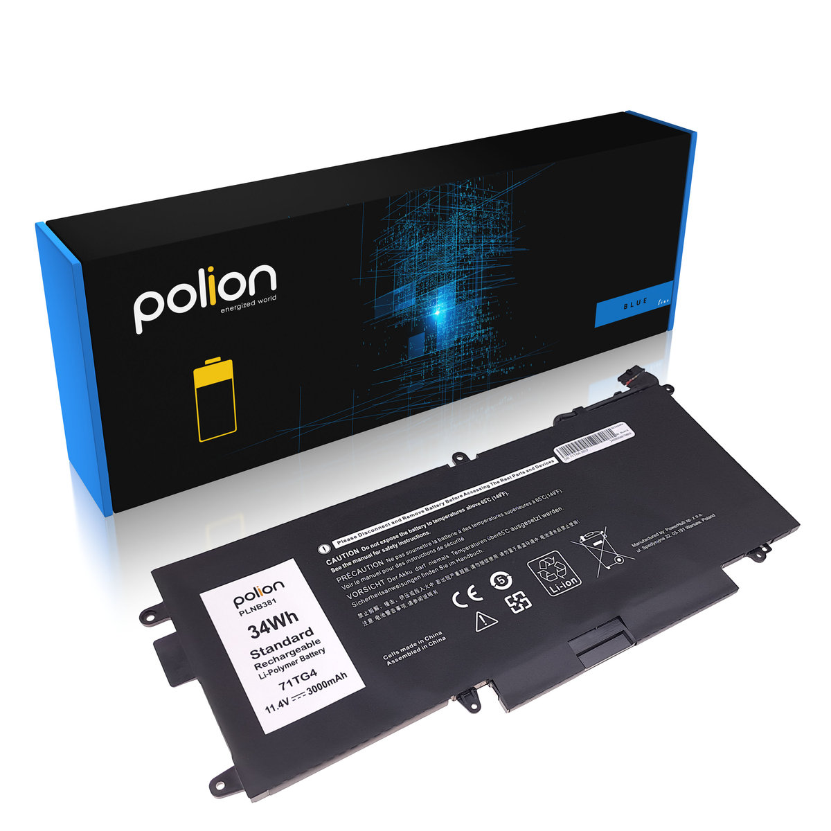 Bateria 71Tg4 K5Xww Do Dell Latitude 5289 7389 7390 2-In-1 11,4V / 7,6V