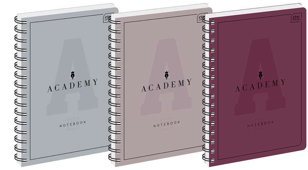 Interdruk Kołozeszyt A4 Academy kratka 100 kartek 5 szt.