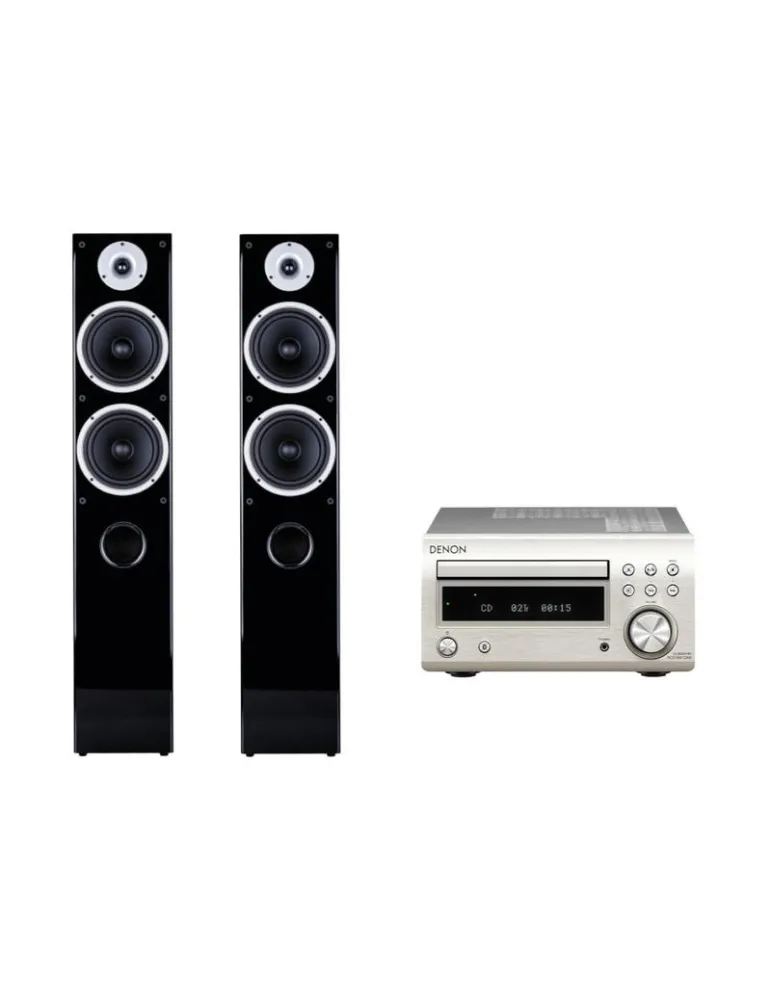 Zestaw stereo: RCD-M41 + RAPTOR 7, Kolor: Silver