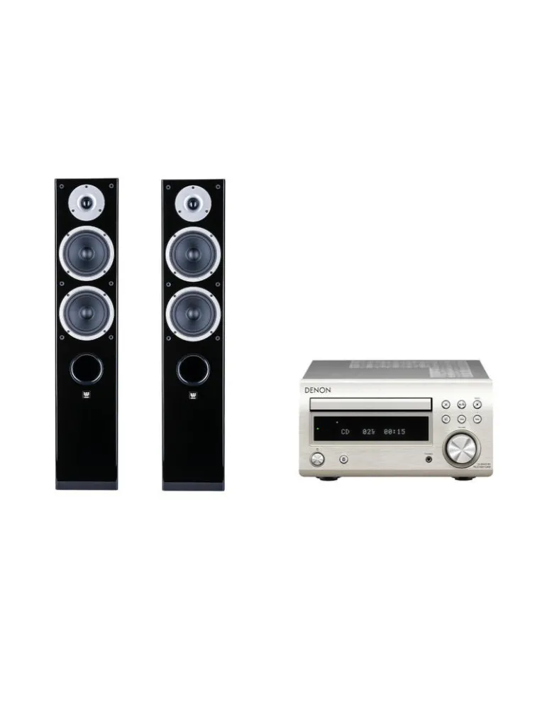 Zestaw stereo: RCD-M41 + RAPTOR 5, Kolor: Biały