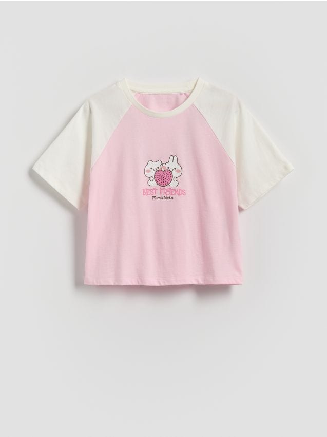 Reserved - T-shirt Mimi & Neko - wielobarwny