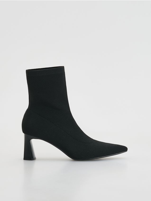 Reserved - Botki na obcasie - czarny