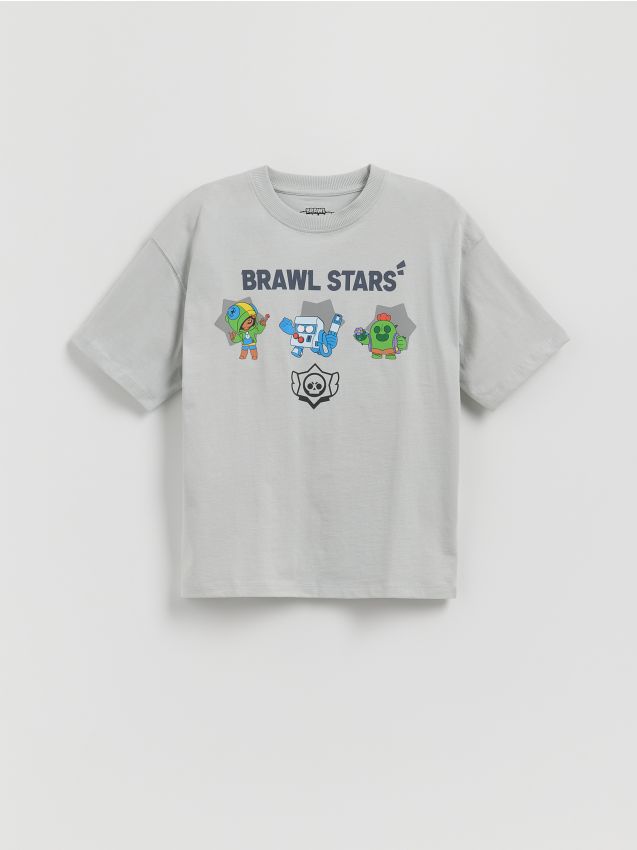 Reserved - T-shirt Brawl Stars - jasnoszary