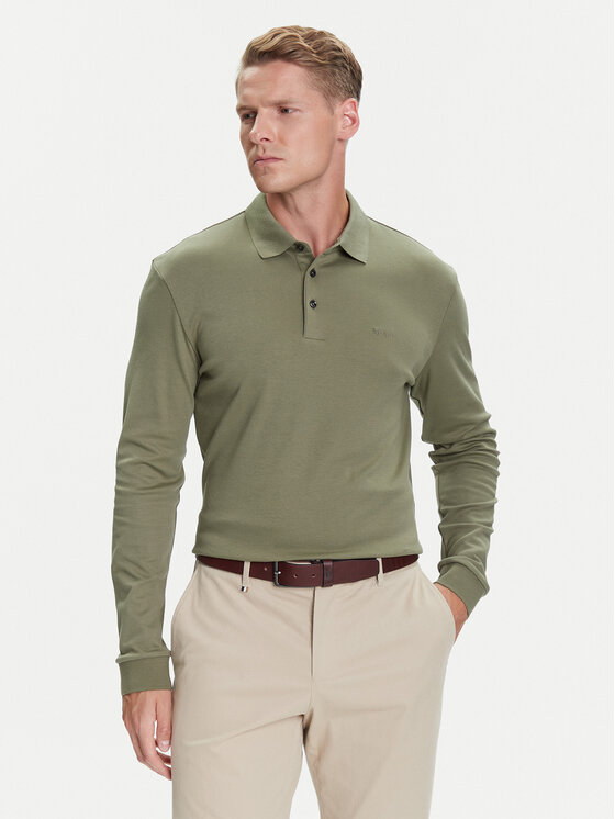BOSS Polo Pado 30 50468392 Zielony Regular Fit