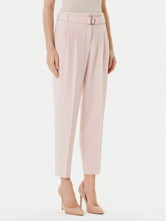 BOSS Spodnie materiałowe Tapiah 50490037 Fioletowy Regular Fit