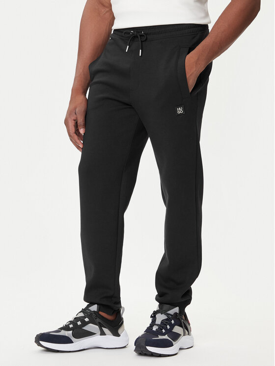 HUGO Spodnie dresowe Dimacs 50533695 Czarny Relaxed Fit