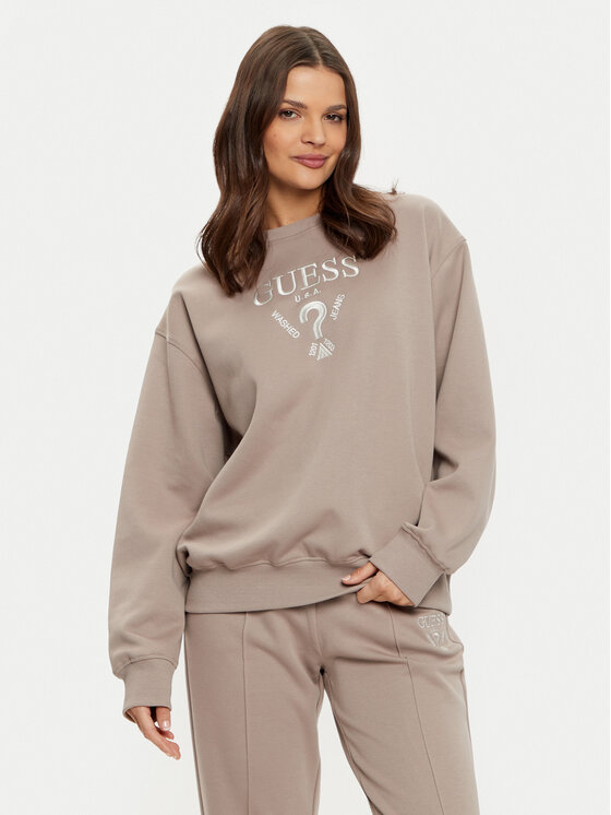 Guess Bluza V5RQ12 KC3D2 Szary Regular Fit