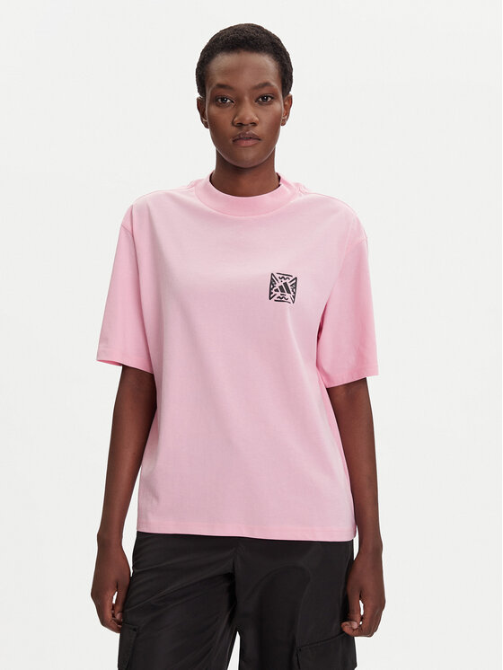 adidas T-Shirt Animal Graphic JV8532 Różowy Loose Fit