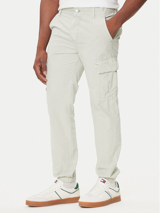 Tommy Jeans Joggery Austin DM0DM21791 Zielony Slim Fit