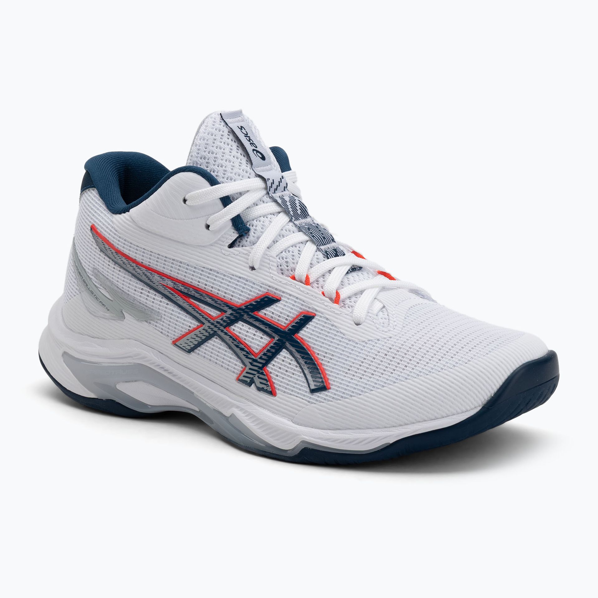 Buty do siatkówki męskie ASICS Netburner Ballistic FF 4 white/mako blue WYSYŁKA W 24H 30 DNI NA ZWROT